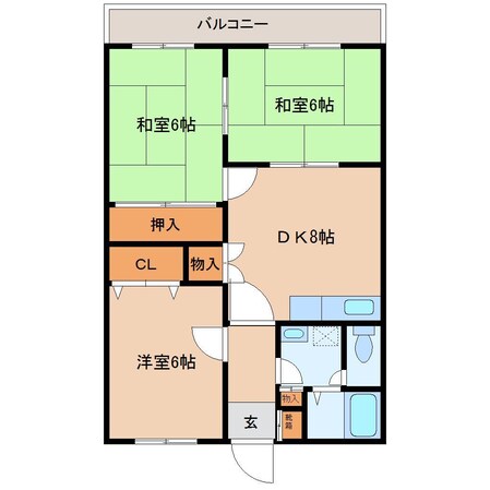 イストワール岩渕IIの物件間取画像